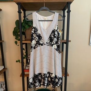 Mystree Black and White Dress